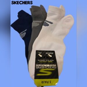 Skechers Men's Performance Low Cut Socks 3 Pair BNWT Arch Support